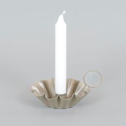 Click here to see Adams&Co 11990 11990 6x3x5 iron sampat candle holder, tan  Sundara Collection