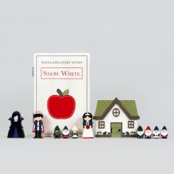 Click here to see Adams&Co 12082 12082 8x12x2.5 wood storybook 12 pc (SNOW WHITE) multicolor  Woodland Story Books Collection