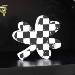 Click here to see Adams&Co 20160 20160 7x6x1 wood cutout (CHECK CLOVER) black, white  Lucky In Love Vol. 3