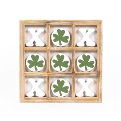 Click here to see Adams&Co 20156 20156 9x.75x9 wood tic tac toe (CLOVER/HEART) multicolor  Lucky In Love Vol. 3