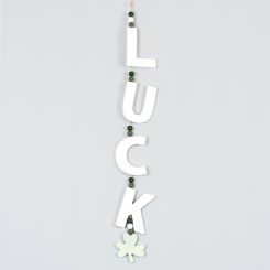 Click here to see Adams&Co 20155 20155 3x25x.25 wood garland (LUCK) multicolor  Lucky In Love Vol. 3