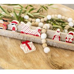 Click here to see Adams&Co 71336 71336 2x2x.25 wood shapes s/6 (SANTA) multicolor  Woodland Story Book
