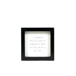 Click here to see Adams&Co 12416 12416 5x5x1.5 wood frame sign (PERSON) white, black  Scripty Sign Collection