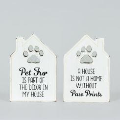 Click here to see Adams&Co 15859 15859 4x5x1 chunky wood shape (FUR/PAW) multicolor  Fur Babies Collection