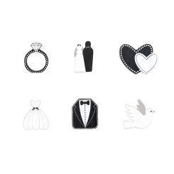 Click here to see Adams&Co 15890 15890 3x2x.25 wood shape s/6 (WEDDING) multicolor  YOU & ME COLLECTION