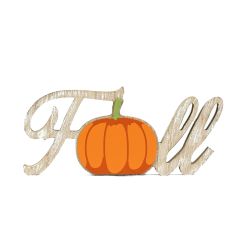 Click here to see Adams&Co 60288 60288 9x4x1 wood cutout (FALL) multicolor  Scripty Collection