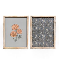 Click here to see Adams&Co 12662 12662 13x17x1.5 rvs wood frame sign (PATTERN/MARIGOLD) multicolor