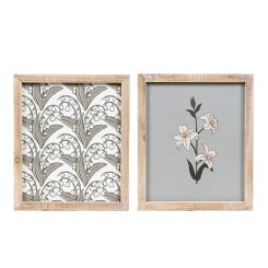 Click here to see Adams&Co 12661 12661 11x13x1.5 reversible wood frame sign (LILY) multicolor