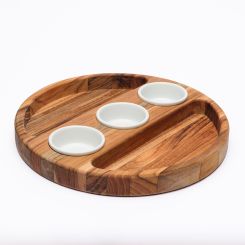 Click here to see Adams&Co 12674 12674 11x11x1.25 teak snack tray (AUCKLAND) brown