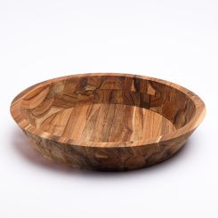 Click here to see Adams&Co 12678 12678 17x17x3 teak serving bowl (MARACAÑA) brown  Teak Wood Collection