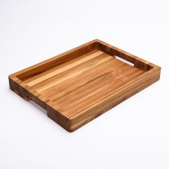Click here to see Adams&Co 12684 12684 15x11x1.75 teak tray (FORTALEZA) brown  Teak Wood Collection