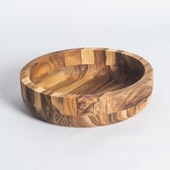 Click here to see Adams&Co 12686 12686 10x10x2.5 teak bowl (MEDIUM) brown  Teak Wood Collection
