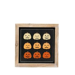 Click here to see Adams&Co 60290 60290 10x10x1.5 reversible wood frame sign (PUMPKINS) multicolor  Spookable Collection