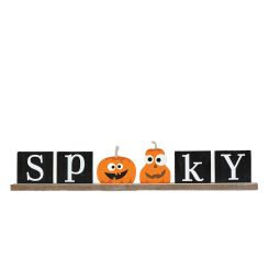 Click here to see Adams&Co 50548 50548 24x5x1.5 wood ledgie kit (SPOOKY) multicolor  Pumpkins & Sweets Col.