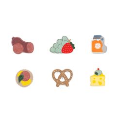 Click here to see Adams&Co 15853 15853 2x3x.25 wood shape s/6 (CHARCUTERIE) multicolor  Letterboard Collection
