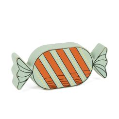 Click here to see Adams&Co 55328 55328 6x3x1 reversible chunky wood shape (CANDY) multicolor  SWEET & SPOOKY