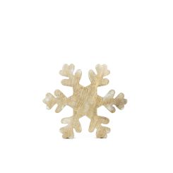Click here to see Adams&Co 71379 71379 5x5x1 mango cutout (SNOWFLAKE) natural, white  Sundara Collection