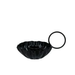 Click here to see Adams&Co 12648 12648 3x2.5x4 iron sampat candle holder, black  Sundara Collection