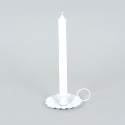Click here to see Adams&Co 12649 12649 4.5x2x6.5 iron sampat candle holder, white  Sundara Collection