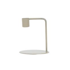 Click here to see Adams&Co 12655 12655 3.5x4x3.5 iron candle holder on stand, white  Sundara Collection