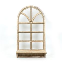 Click here to see Adams&Co 15818 15818 19.75x35.5x6.25 wd frm w/shlf (WINDOW) natural
