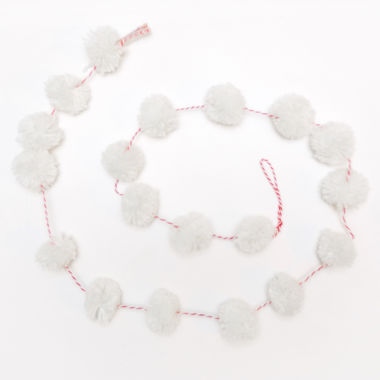 Click here to see Adams&Co 75044 75044 5' pom pom garland, whrd  