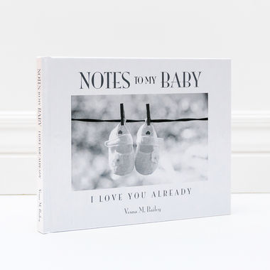 Click here to see Adams&Co 10409 Book (Notes To My Baby, I...) White/Gray/Black- 10409