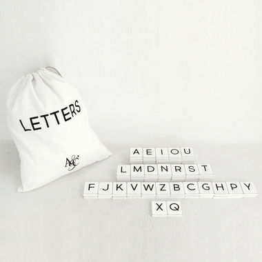 Click here to see Adams&Co 15118 15118 11x20x.25 bag 70 pieces 2x2x.25 (LETTERS) white, black Letterboard Collection