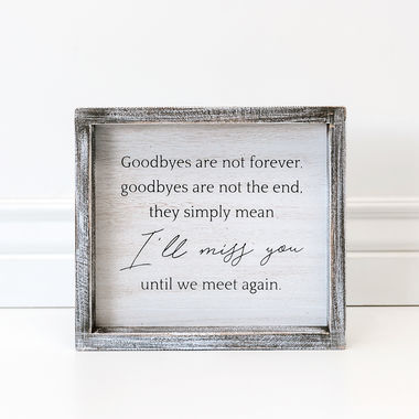 Click here to see Adams&Co 19227 19227 9x8x1.5 wood frame sign (MISS) white, black Notes From Heaven Collection