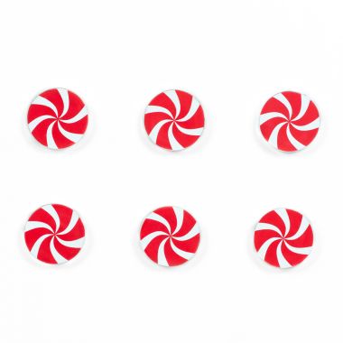 Click here to see Adams&Co 73201 73201 2x2x.25 wood shapes set of six (PEPPERMINT) white, red Letterboard Collection