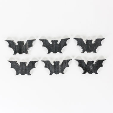 Click here to see Adams&Co 55107 55107 4x2x.25 wood shapes set of six (BATS) black  