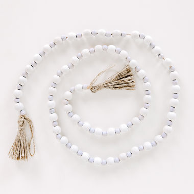 Click here to see Adams&Co 30180 30180 48x.5 wood bead garland, white, blue Egg Hunt This Way Collection