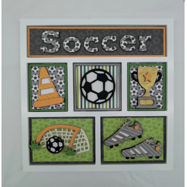 Click here to see Foundations Decor 40004-0 Soccer Shadow Box Kit - Foundations Décor