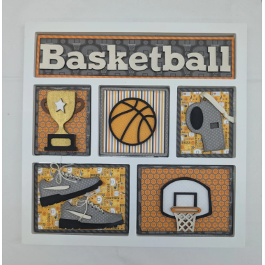 Click here to see Foundations Decor 40006-4 Basketball Shadow Box Kit - Foundations Décor