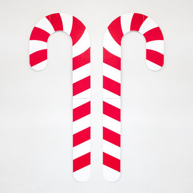 Click here to see Adams&Co 70657 70657 26x72x.5 wood candy canes, red, white Believe In Kindness Collection