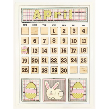 Click here to see Foundations Decor 40190-0 April Magnetic Calendar - Foundations Decor