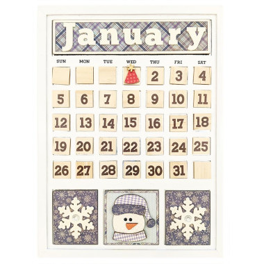 Click here to see Foundations Decor 40187-0 January Magnetic Calendar - Foundations Decor