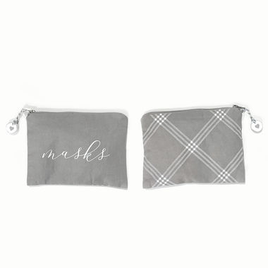 Click here to see Adams&Co 11152 11152 8.5x6x.5 cnvs clutch (MASKSCHK) gywh  