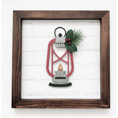 Click here to see Foundations Decor 40024-8 Foundations Decor 40024-8 Lantern with Holly 