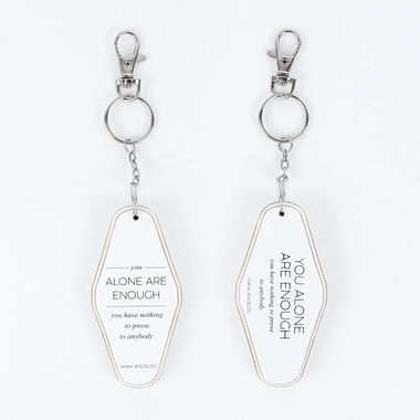 Click here to see Adams&Co 11132 11132 1.7x3.5x.5 rvs wd keychain (ALNE ENGH) white, black
