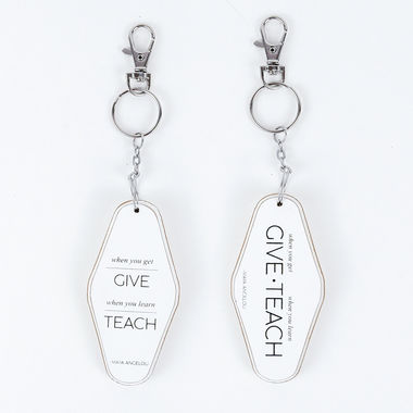 Click here to see Adams&Co 11136 11136 1.7x3.5x.5 rvs wd keychain (GVE TCH) white, black