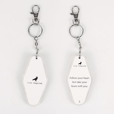 Click here to see Adams&Co 11160 11160 1.7x3.5x.5 rvs wd keychain (FLW HRT) white, black