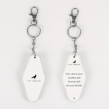Click here to see Adams&Co 11166 11166 1.7x3.5x.5 rvs wd keychain (MTHR FRVR) white, black