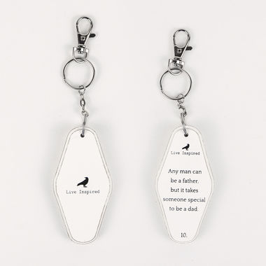 Click here to see Adams&Co 11167 11167 1.7x3.5x.5 rvs wd keychain (SPCL DAD) white, black