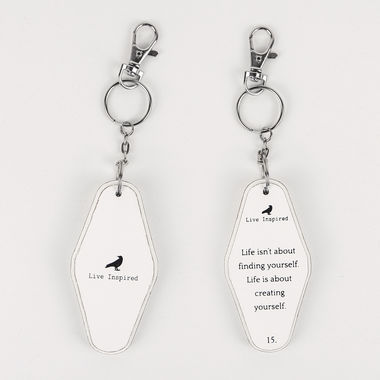 Click here to see Adams&Co 11172 11172 1.7x3.5x.5 rvs wd keychain (LFE YRSLF) whbk  