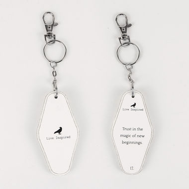 Click here to see Adams&Co 11174 11174 1.7x3.5x.5 rvs wd keychain (TRUST) white, black