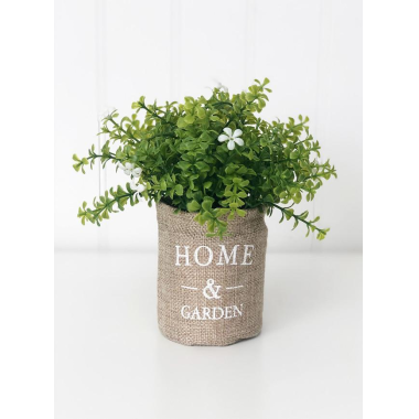 Click here to see Foundations Decor 68134-2 Home & Garden Burlap Bag & Spring Flowers - Tray Decor - Foundations Decor*