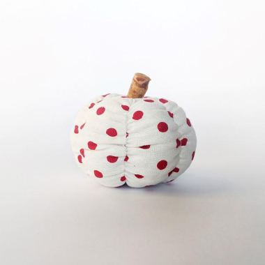 Click here to see Foundations Decor 68139-7 Orange Spice Polka Dot Pumpkin - Tray Decor - Foundations Decor*