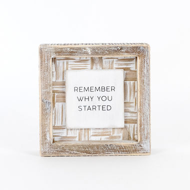 Click here to see Adams&Co 11210 11210 5x5x1.5 bmbo wd frmd sn (REMEMBER) wh/bk/ntrl