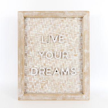 Click here to see Adams&Co 11224 11224 16x20x2 bmbo wd frmd sn (DREAMS) whbnntrl 